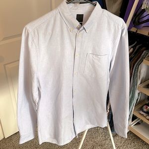 NWT H&M Light Blue Oxford Long Sleeve Shirt